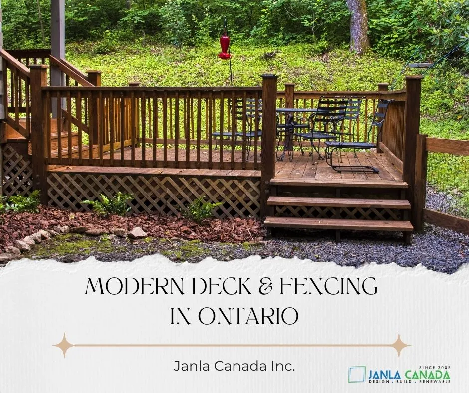 Modern Deck & Fencing in Ontario