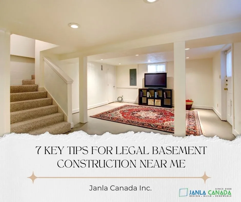 7 Key Tips for Legal Basement Construction Near Me